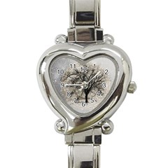 Snow Snowfall New Year S Day Heart Italian Charm Watch by BangZart