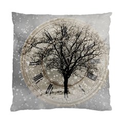 Snow Snowfall New Year S Day Standard Cushion Case (one Side) by BangZart