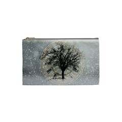 Snow Snowfall New Year S Day Cosmetic Bag (small)  by BangZart