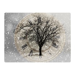 Snow Snowfall New Year S Day Double Sided Flano Blanket (mini)  by BangZart