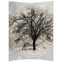 Snow Snowfall New Year S Day Back Support Cushion by BangZart