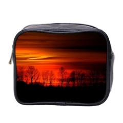 Tree Series Sun Orange Sunset Mini Toiletries Bag 2-side by BangZart