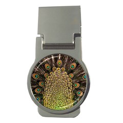 Peacock Feathers Wheel Plumage Money Clips (round)  by BangZart