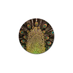 Peacock Feathers Wheel Plumage Golf Ball Marker by BangZart