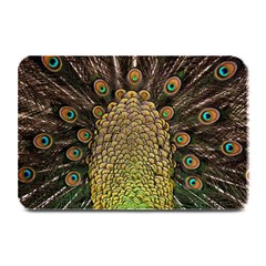 Peacock Feathers Wheel Plumage Plate Mats by BangZart