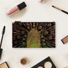 Peacock Feathers Wheel Plumage Cosmetic Bag (small)  by BangZart