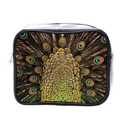 Peacock Feathers Wheel Plumage Mini Toiletries Bags by BangZart