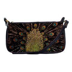 Peacock Feathers Wheel Plumage Shoulder Clutch Bags by BangZart