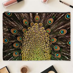 Peacock Feathers Wheel Plumage Cosmetic Bag (xxxl)  by BangZart