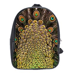 Peacock Feathers Wheel Plumage School Bag (xl) by BangZart