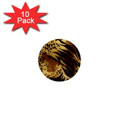 Pattern Tiger Stripes Print Animal 1  Mini Buttons (10 Pack)  by BangZart