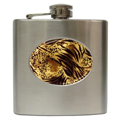 Pattern Tiger Stripes Print Animal Hip Flask (6 Oz) by BangZart