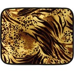 Pattern Tiger Stripes Print Animal Double Sided Fleece Blanket (Mini)  35 x27  Blanket Front