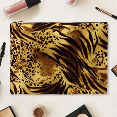 Pattern Tiger Stripes Print Animal Cosmetic Bag (xl) by BangZart