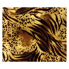 Pattern Tiger Stripes Print Animal Double Sided Flano Blanket (small)  by BangZart