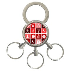 Christmas Map Innovative Modern 3-ring Key Chains by BangZart