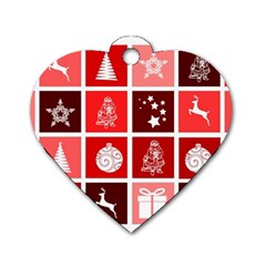 Christmas Map Innovative Modern Dog Tag Heart (one Side) by BangZart