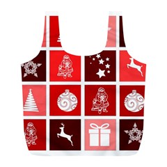 Christmas Map Innovative Modern Full Print Recycle Bags (l)  by BangZart