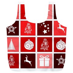 Christmas Map Innovative Modern Full Print Recycle Bags (l)  by BangZart