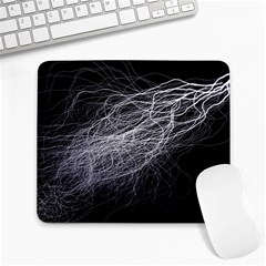 Flash Black Thunderstorm Large Mousepads by BangZart