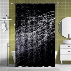 Flash Black Thunderstorm Shower Curtain 48  X 72  (small)  by BangZart