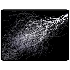 Flash Black Thunderstorm Double Sided Fleece Blanket (large)  by BangZart