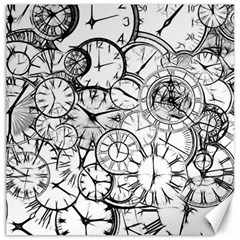 Time Clock Watches Time Of Canvas 20  x 20  