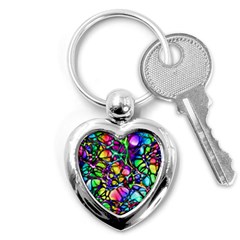 Network Nerves Nervous System Line Key Chains (heart)  by BangZart