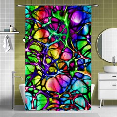 Network Nerves Nervous System Line Shower Curtain 48  X 72  (small)  by BangZart