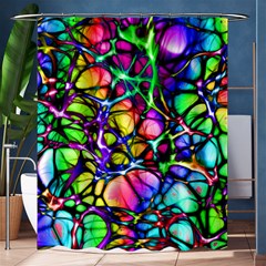 Network Nerves Nervous System Line Shower Curtain 60  X 72  (medium)  by BangZart