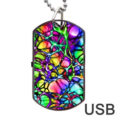 Network Nerves Nervous System Line Dog Tag Usb Flash (one Side) by BangZart