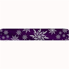 Christmas Star Ice Crystal Purple Background Small Bar Mats by BangZart