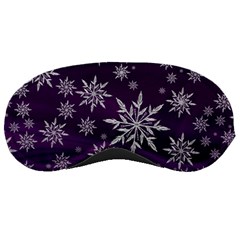 Christmas Star Ice Crystal Purple Background Sleeping Masks by BangZart