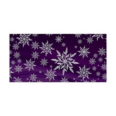 Christmas Star Ice Crystal Purple Background Yoga Headband by BangZart