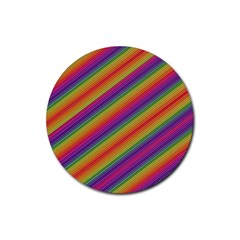 Spectrum Psychedelic Rubber Coaster (round)  by BangZart