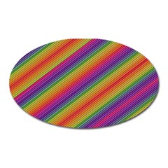 Spectrum Psychedelic Oval Magnet by BangZart