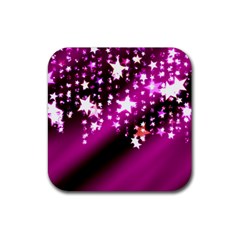 Background Christmas Star Advent Rubber Coaster (square)  by BangZart