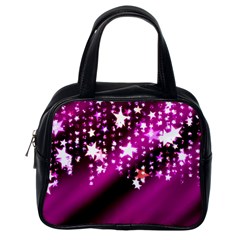 Background Christmas Star Advent Classic Handbags (one Side) by BangZart