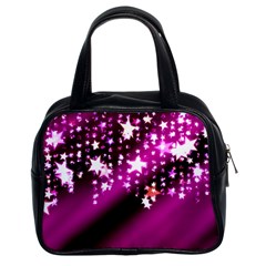 Background Christmas Star Advent Classic Handbags (2 Sides) by BangZart