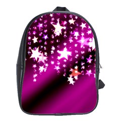 Background Christmas Star Advent School Bag (large) by BangZart