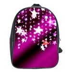 Background Christmas Star Advent School Bag (XL) Front