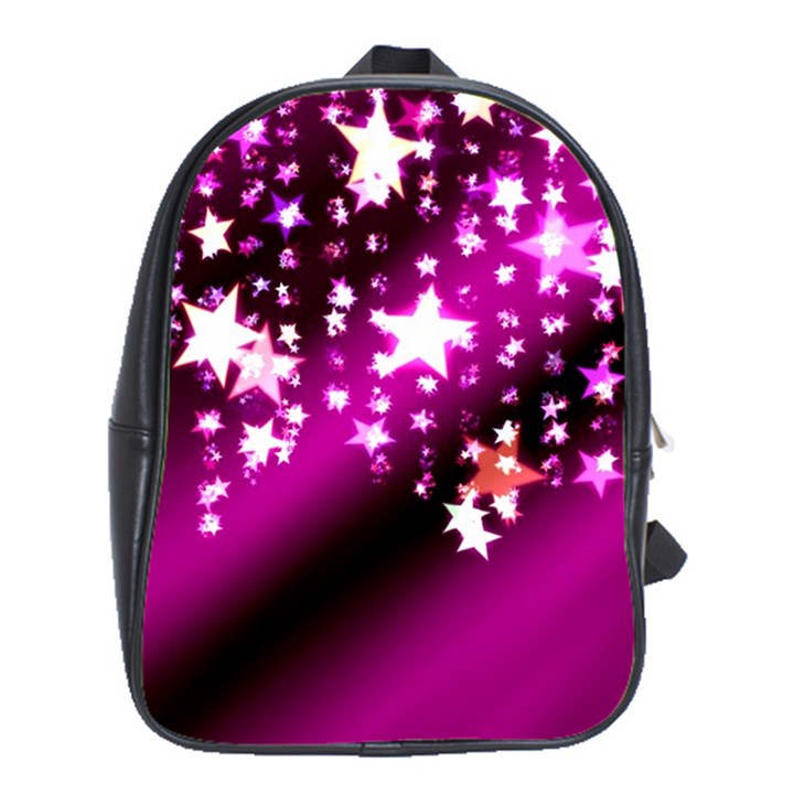 Background Christmas Star Advent School Bag (XL)