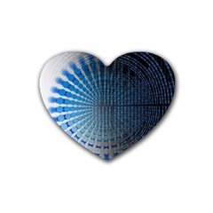 Data Computer Internet Online Heart Coaster (4 Pack)  by BangZart