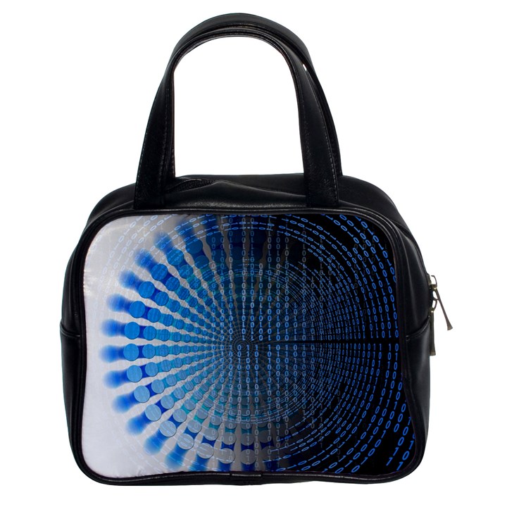 Data Computer Internet Online Classic Handbags (2 Sides)