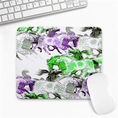 Horse Horses Animal World Green Large Mousepads by BangZart