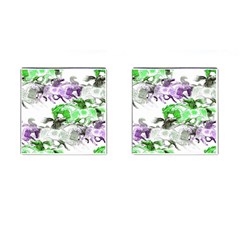 Horse Horses Animal World Green Cufflinks (square) by BangZart