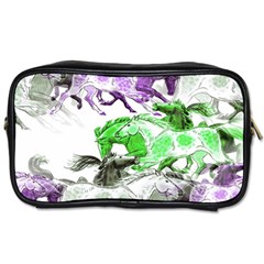 Horse Horses Animal World Green Toiletries Bags 2-side by BangZart