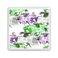 Horse Horses Animal World Green Memory Card Reader (square)  by BangZart