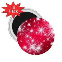 Christmas Star Advent Background 2 25  Magnets (10 Pack)  by BangZart