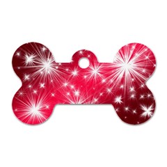 Christmas Star Advent Background Dog Tag Bone (two Sides) by BangZart